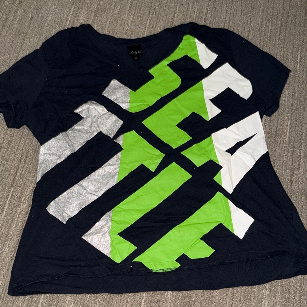 Lady 12 Seattle Seahawk V Neck